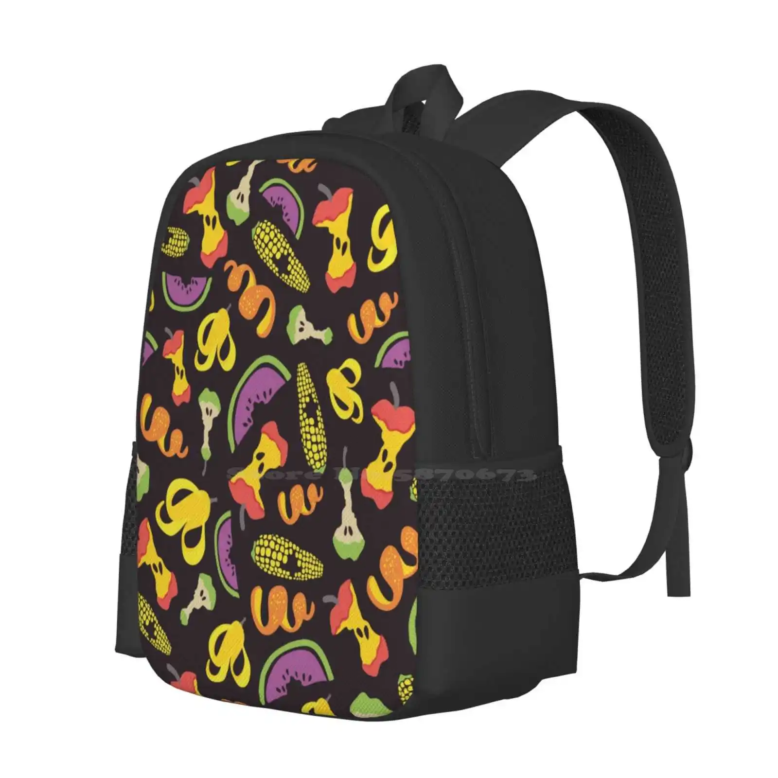 Fruits&Veggies&Berries Hot Sale Schoolbag Backpack Fashion Bags Banana Apple Corn Watermelon Pear Veggies Summer Cute Food