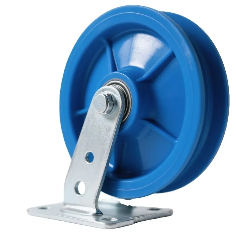 8-inch ultra-heavy-duty universal casters and fixed casters, suitable for industrial machinery