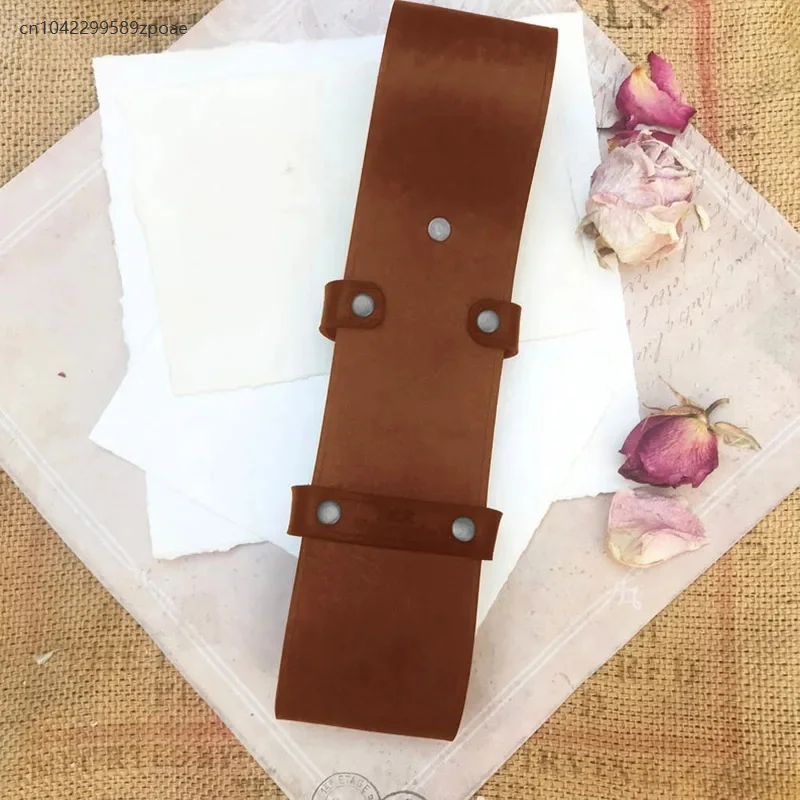Leather Hand Fan Holder Holster For Belt Women Summer Festival Accessory Steampunk Renaissance Medieval Knight Princess Costume