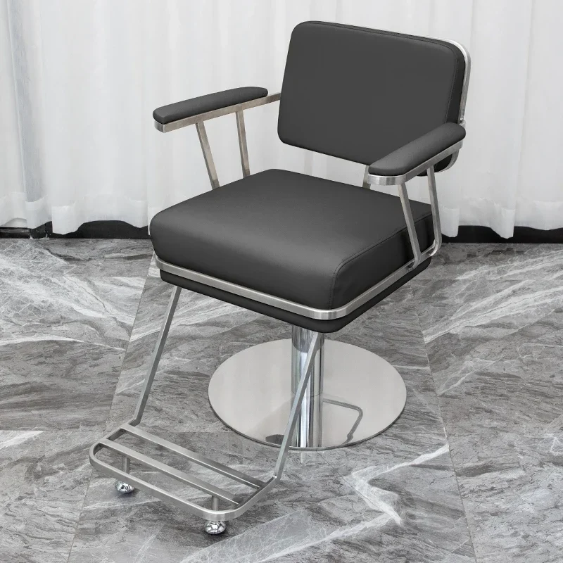 Aesthetic Men's Shaving Barber Chair Beauty Hairstyle Adjustable Barber Chair Portable Economic Silla Estetica Salon Furniture