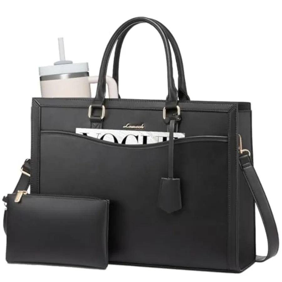 

LOVEVOOK Laptop Tote Bag for Women, Office Work Bag Briefcase fit for Laptop, Large Capacity Teacher Bag Handbag