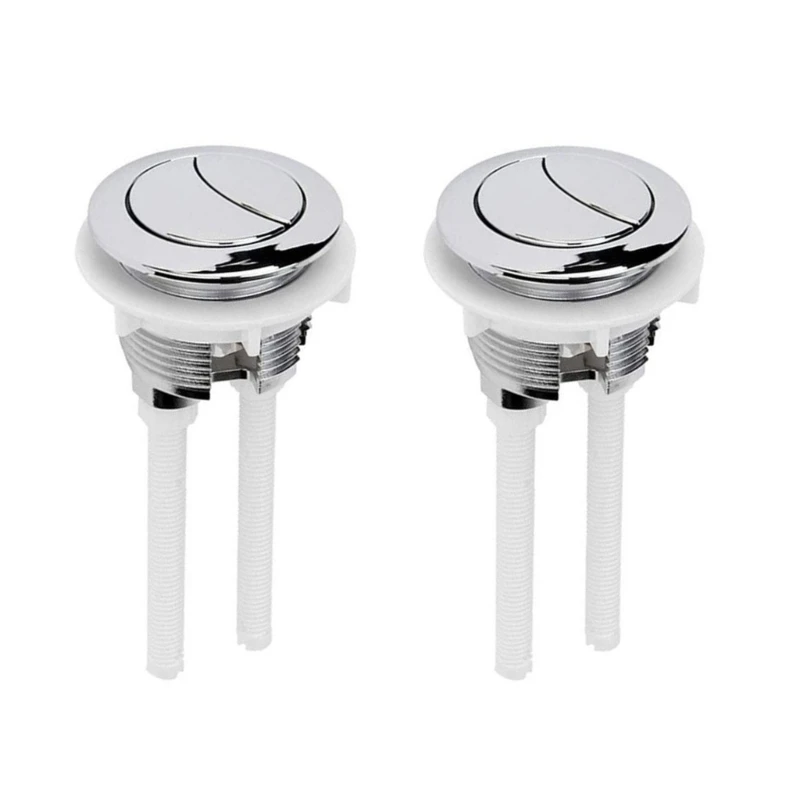 

2pcs Toilet Push Button Adjustable Top Push Button Toilet Button Replacement for Most Double Flush Toilet Durable