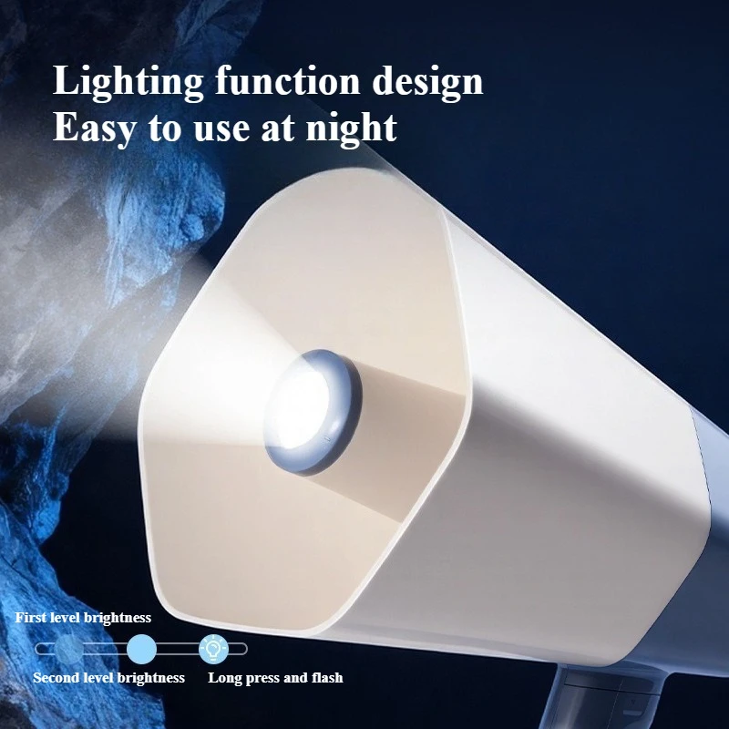 LT840 Portable Flashlight Handheld Speaker with Dimmable Bluetooth Function for Clear and Amplified Sound