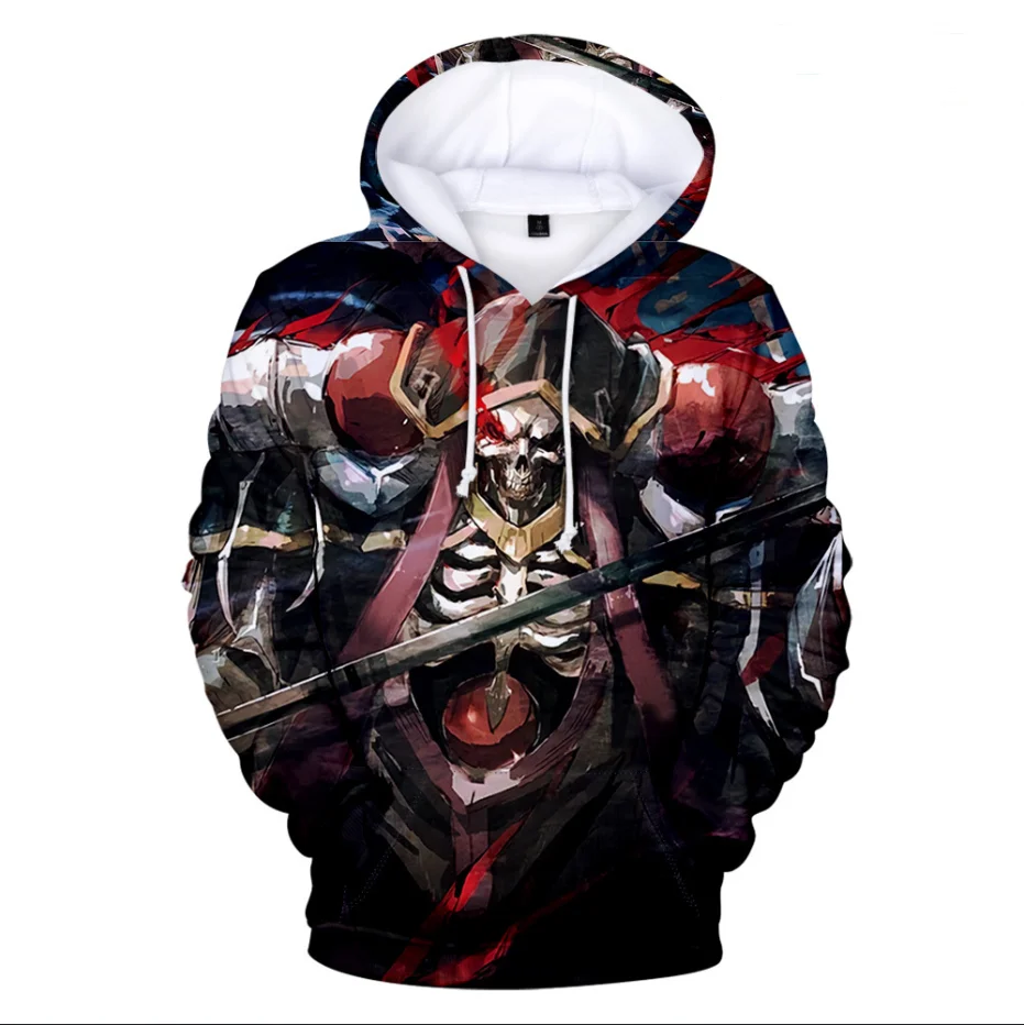 

Толстовка Overlord Albedo Мужская/Женская с 3D-принтом, свитшот, повседневная одежда, большие размеры, Осень-зима
