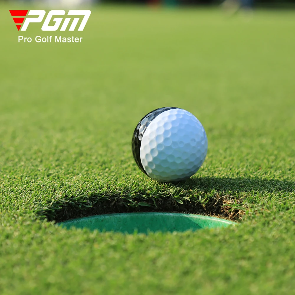 

6 PCS/Lot PGM Golf Two-color Three-tier Putter Practice Game Black White Visual Rolling Direction Indoor Outdoor Training Balls