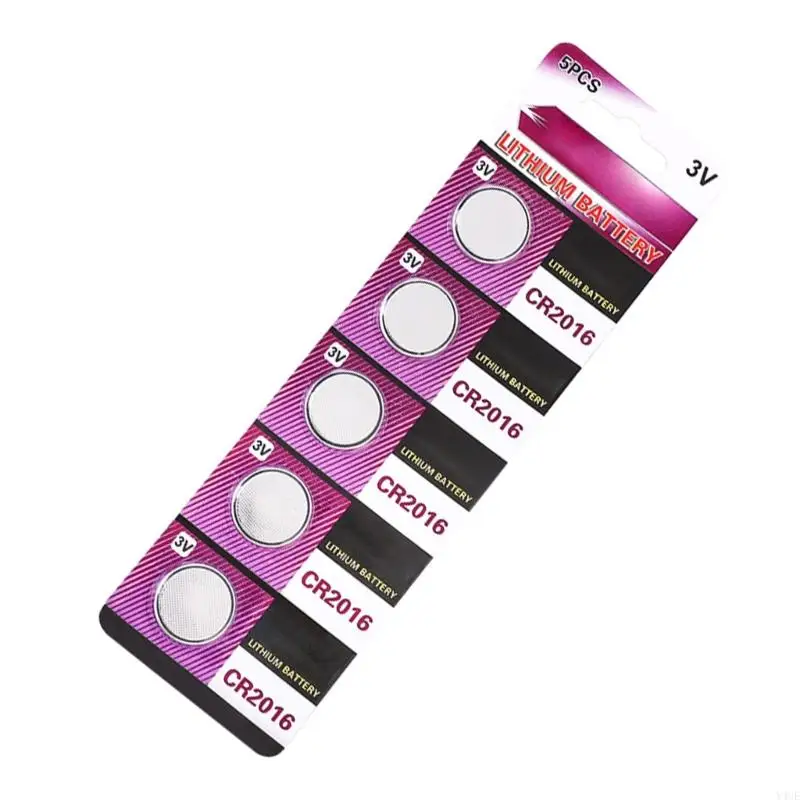 Y4UE CR2016 Bateria moedas lítio 3V Performances confiáveis ​​para gadgets eletrônicos