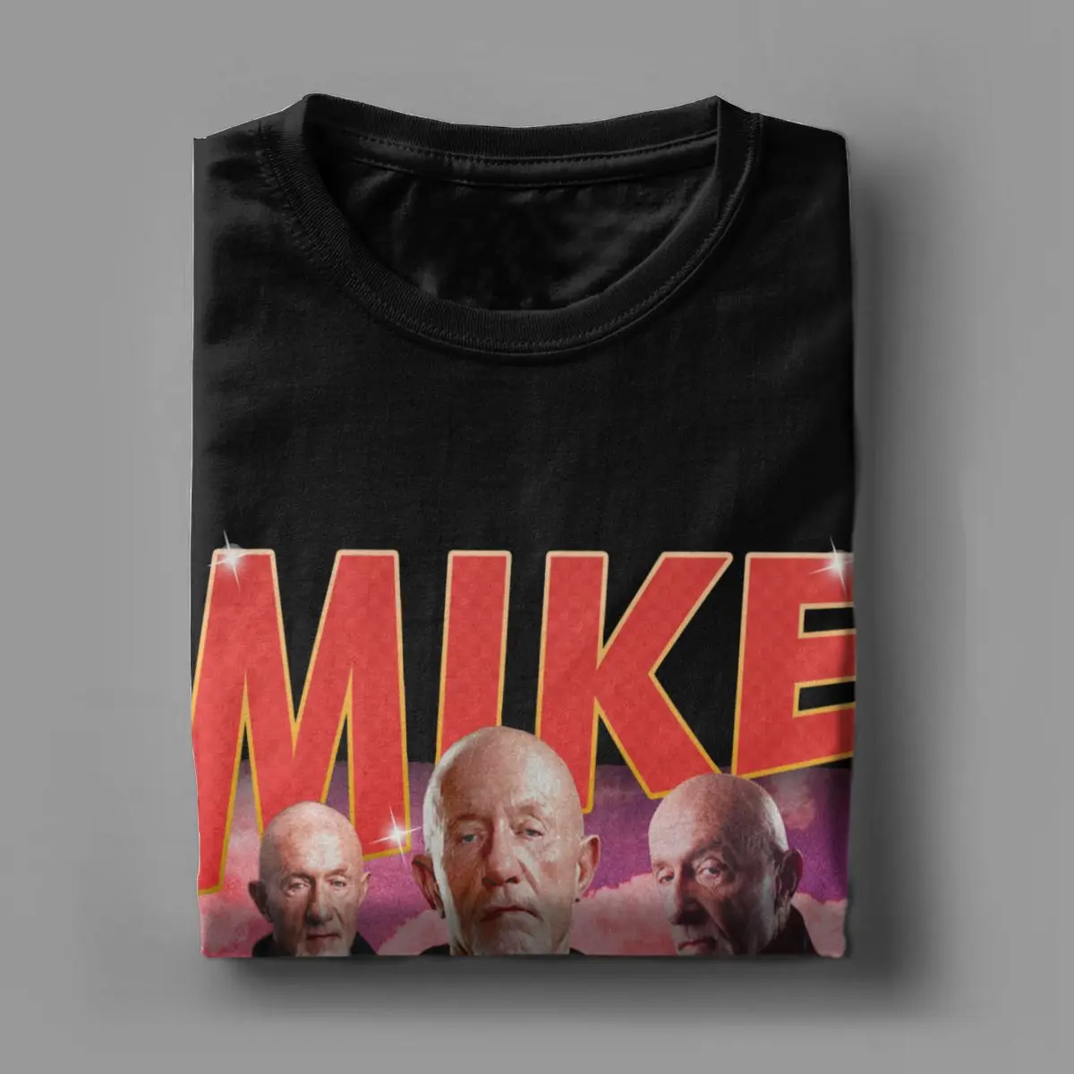 Men\'s T-Shirt Mike Ehrmantraut Casual Pure Cotton Tee Shirt Short Sleeve Breaking Bad T Shirt Crewneck Clothes Gift Idea