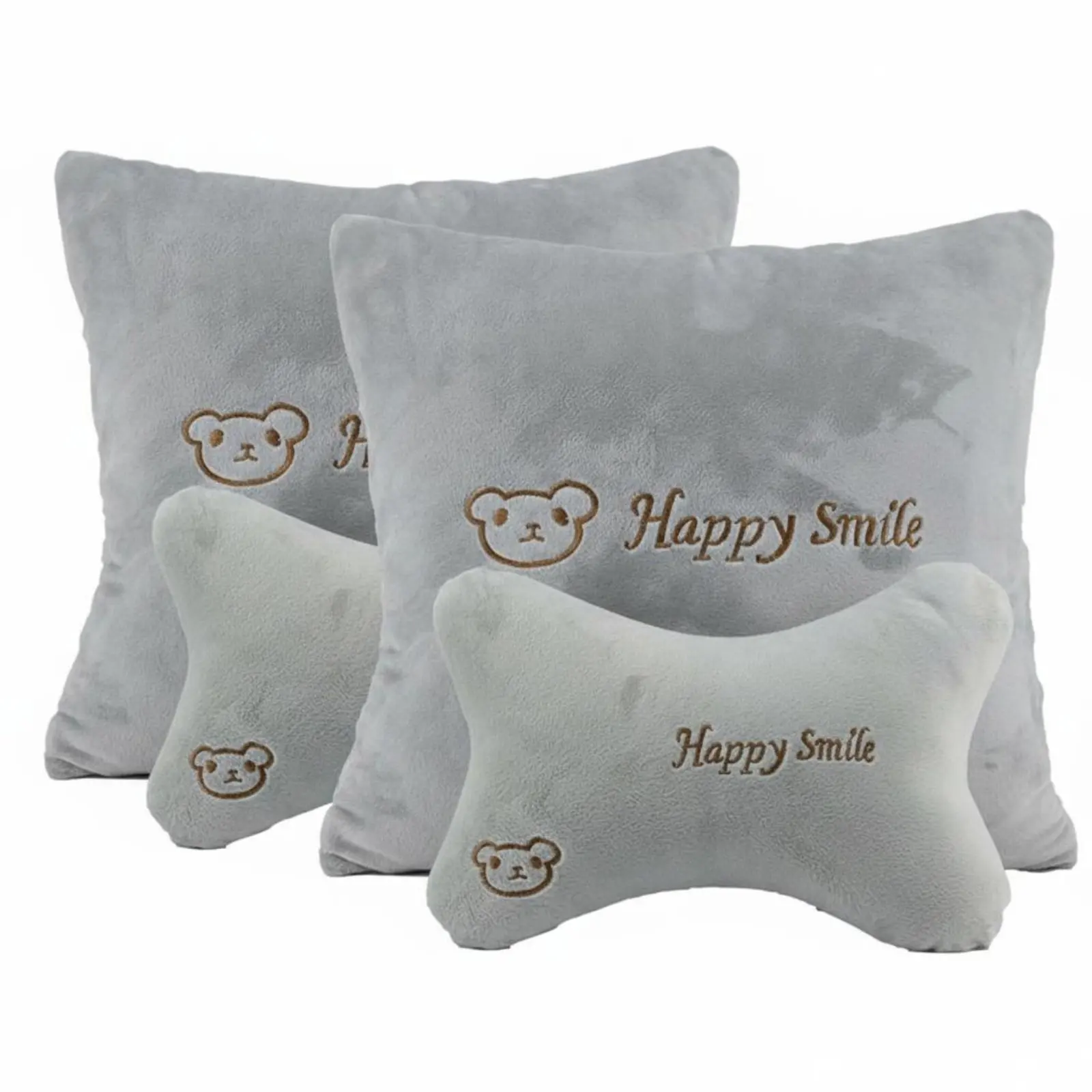 

Car Headrest and Rear Pad Set All-Year Car Headrest and Rear Support Set Bone Shaped Neck Pillow Slow Slow Recovery for Driving