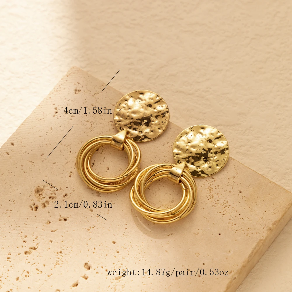 Irregular Twist-shaped Pendant Earrings For Women Fashion Trendy Women\'s Birthday Party Gifts Jewelry Wholesale Direct Sales