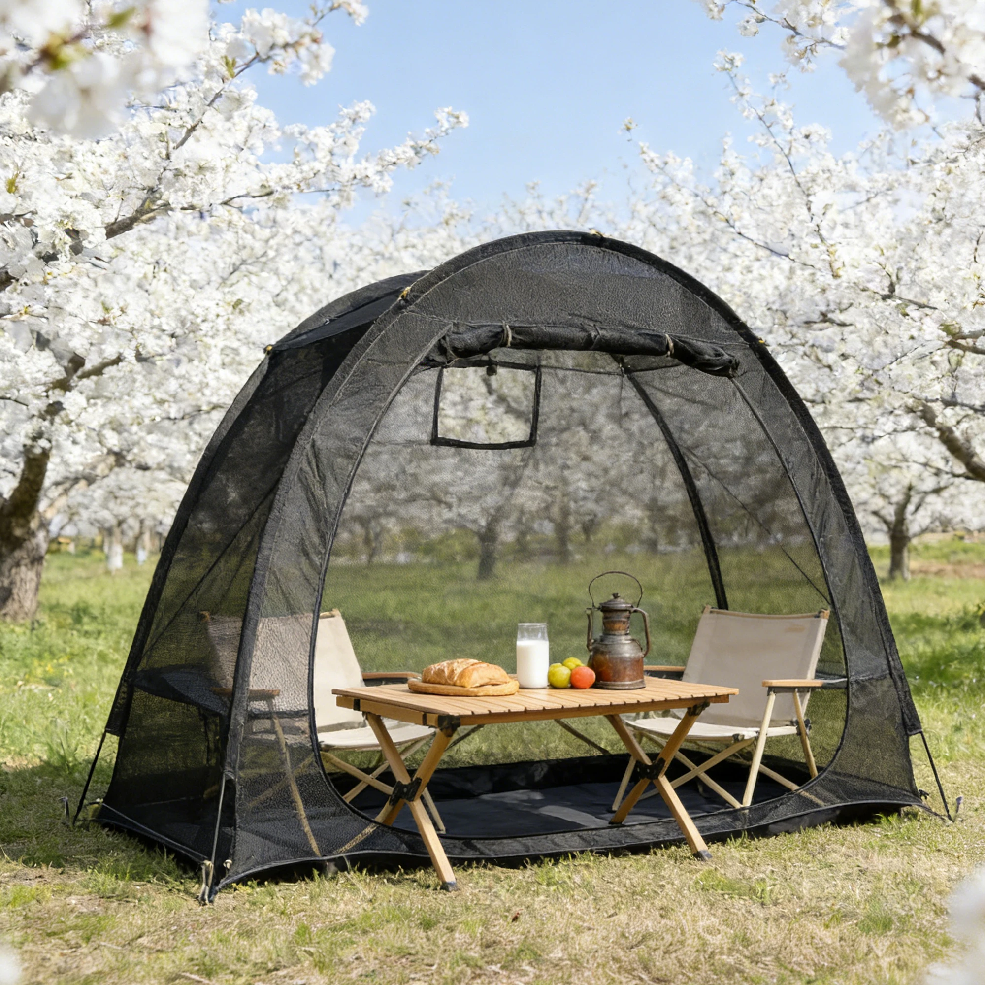 

Ультралегкая сетчатая палатка 1.2 кг, портативное укрытие для кемпинга, полностью сетчатая, с защитой от комаров, для походов, туризма, сада, активного отдыха, защита от насекомых