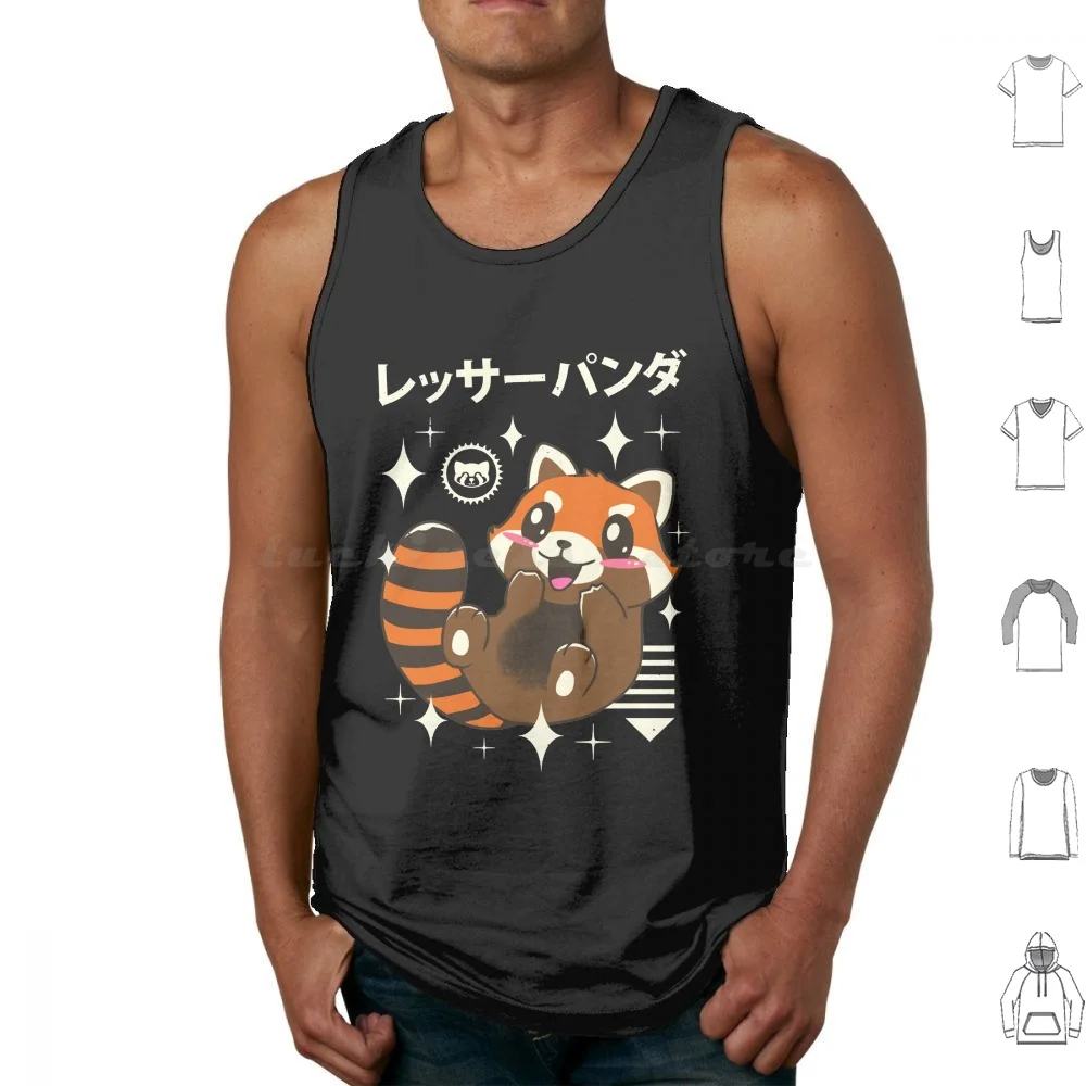 

Kawaii-Red-Panda Майки Жилет без рукавов Kawaii Red Panda