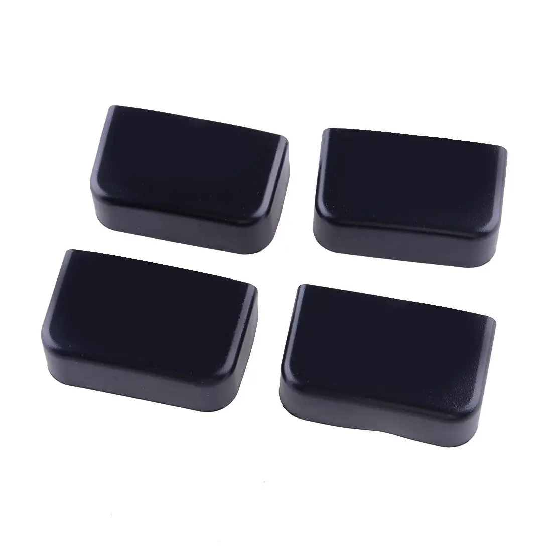 4Pcs Car Rear Seat Slide Rail Anti-Kick Rubber Plug Black Fit For Tesla Model 3 2020 2021 Rubber