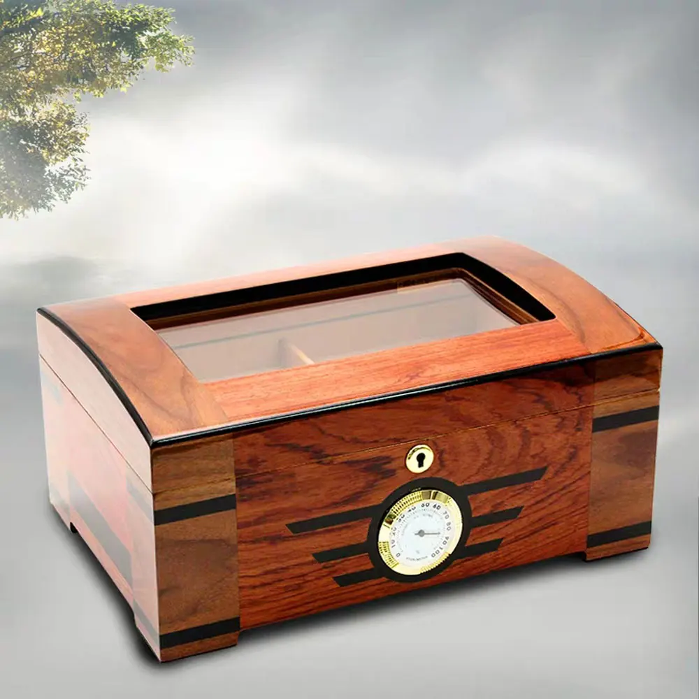 Cedar Wood Cigar Travel Humidor Box Portable Cigar Case W/ Humidifier Hygrometer Cigar Humidor Sigaren Box For Cigars