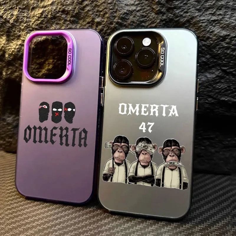

O-Omerta Maes Mask LOGO Coque For Apple iPhone 17 Air 16e 16 14 15 13 11 Pro Max 16 Plus 12 17 Pro Shockproof Case Phone Cover