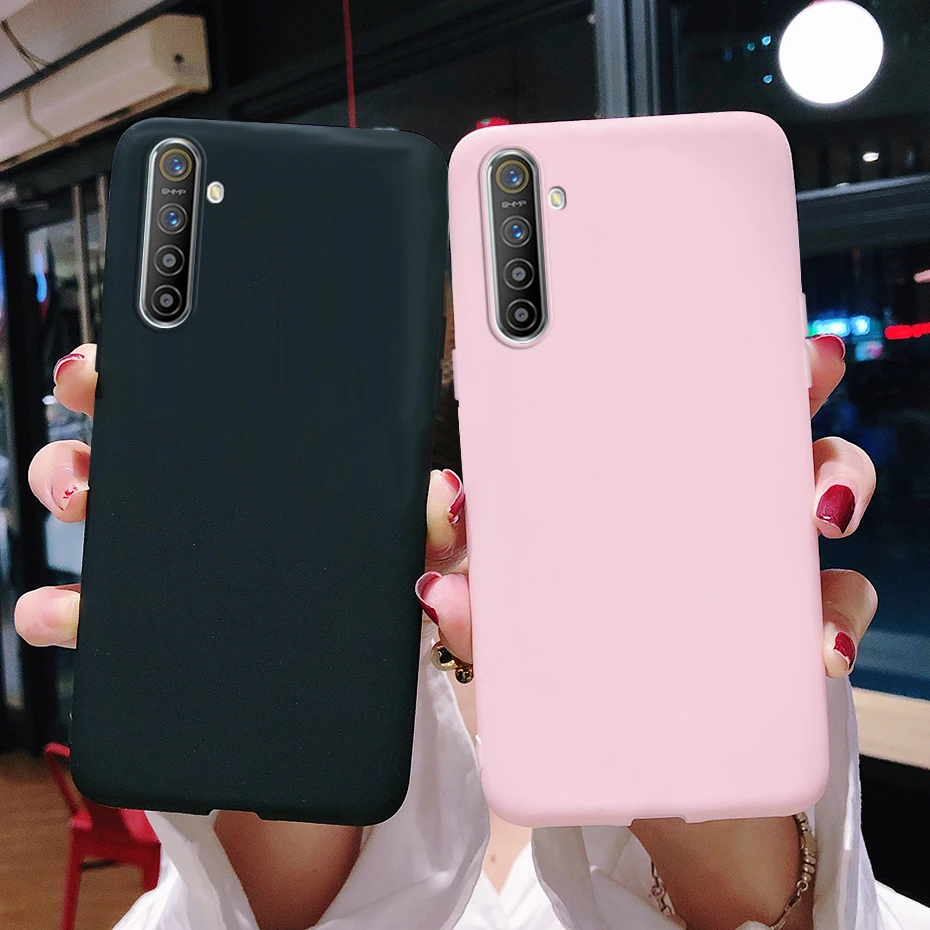 For OPPO Realme X2 XT Case Cute Candy Color Soft Silicon TPU Matte Back Cover For Realme XT X2 X 2 Phone Case Cover Coque Bumper