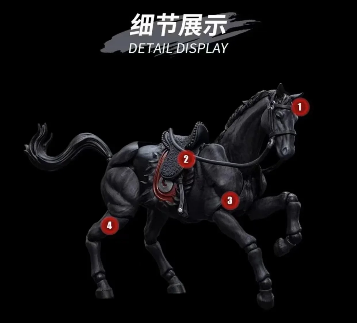 IN-STOCK Original JOYTOY 1/18 Dark Source Jianghu War Horse White Black Anime Action Figure Collection Model Toys