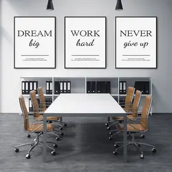 Modern Living Room Simple Decorative Picture Inspirational Wall Art Poster Print Positive Quote Painting on Canvas Home Decor