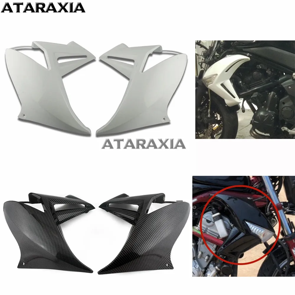 

Чехлы обтекателя радиатора, пригодные для Kawasaki ER 6N ER6N ER-6N 2009 2010 2011, аксессуары для мотоциклов, боковой средний капот, передняя панель