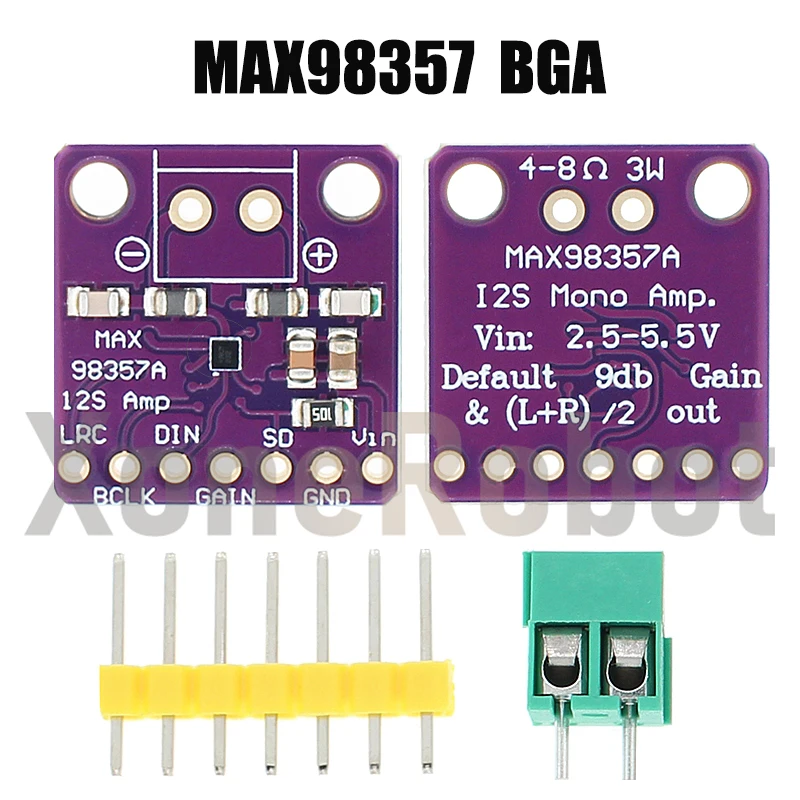 1-10 قطعة MAX98357 I2S 3 واط فئة D مكبر للصوت واجهة اندلاع DAC وحدة فك ترميز لوحة الصوت بدون مرشح لراسبيري Pi ESP32