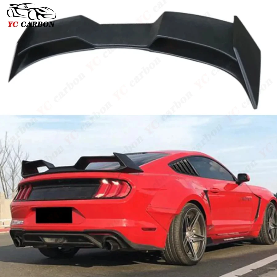 For Ford Mustang GT 2015+ Carbon Fiber Spoiler Rear Wing  Auto Racing Car Styling Tail Lip Wing Car Trunk Diverter CRA Style