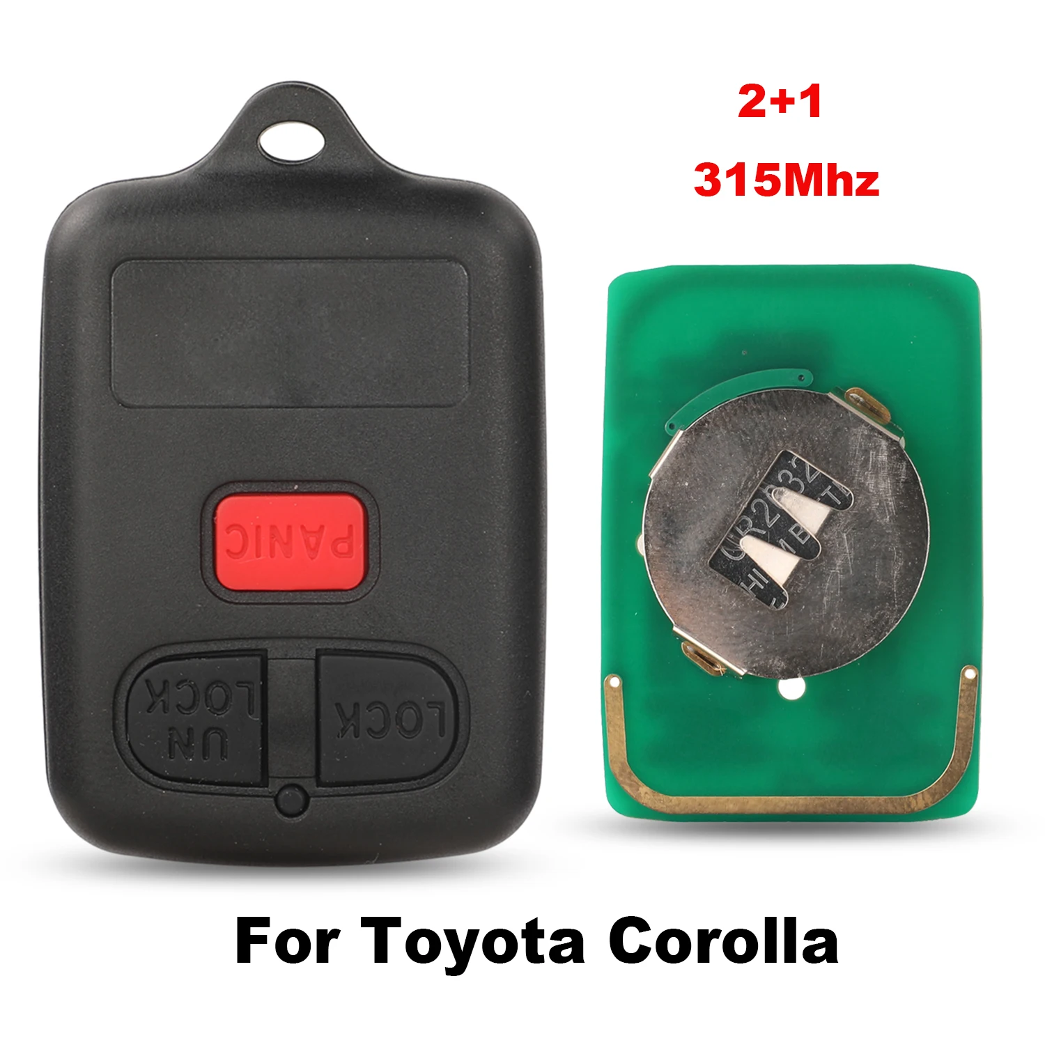 Jingyuqin Chiave A Distanza Dell\'automobile Smart Card Chiave Per Auto Fob 315MHZ Per Toyota Corolla 2 pulsanti più 1 pulsanti