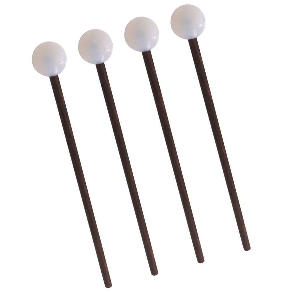

2 Pairs Sticks Tongue Drum Mallets Wooden H Smooth Marimba Xylophone Tongue Drum Mallets Percussion Accessories