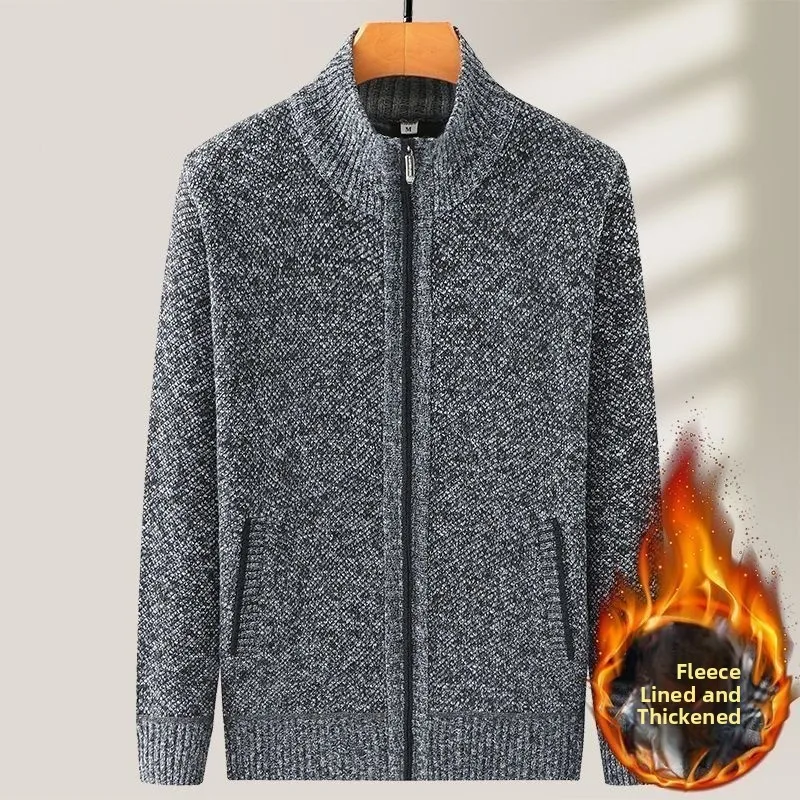 

Thiened Fce вязаный джгут для папы осень-зима мужской Faion Ci Sle длинный све воротник-стойка теплый полиэфирное волокно