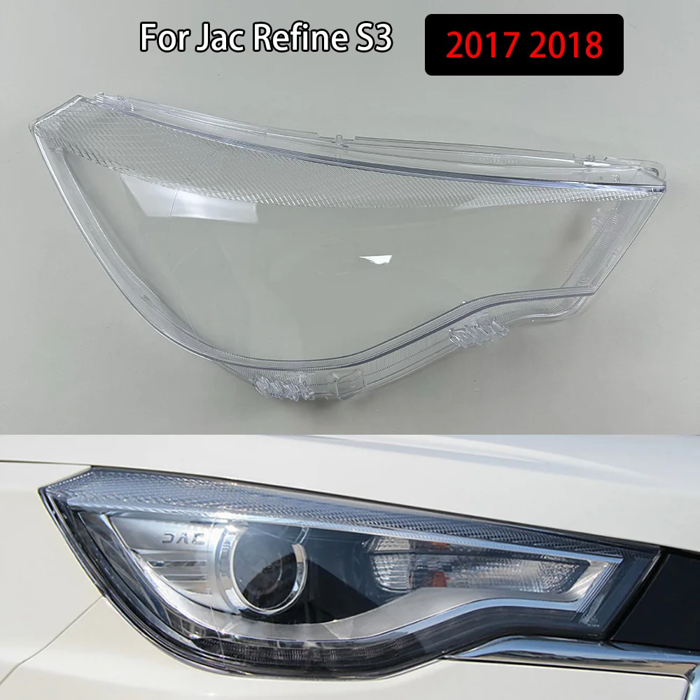 For Jac Refine S3 2017 2018 Headlamp Cover Headlight Shell Lens Plexiglass Replace Original Lampshade