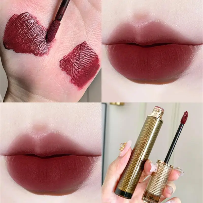 Rose Essential Oil Long Lasting Lip Gloss Makeup Colorful Lip Glaze Rich And Moving Lip Gloss Does Not Fade Long-lasting Color