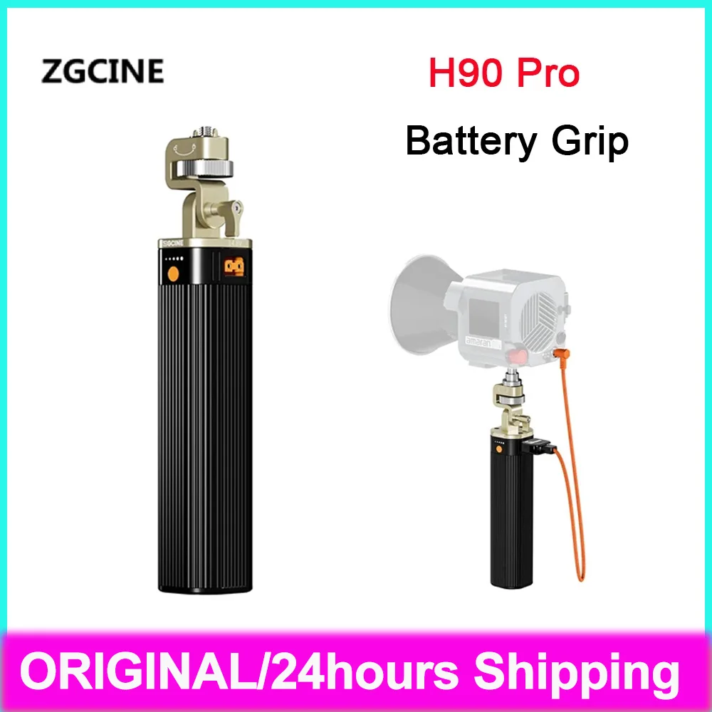 ZGCINE H90Pro Battery Grip 180degree Rotation Holder 14.8V 6400mAh 95Wh Portable Power Supply Battery Handle For Video Light