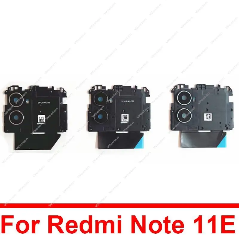 

Для Xiaomi Redmi Note 11E материнская плата задняя камера Объектив Стекло с рамкой держатель основная плата крышка задняя камера Объектив Стекло