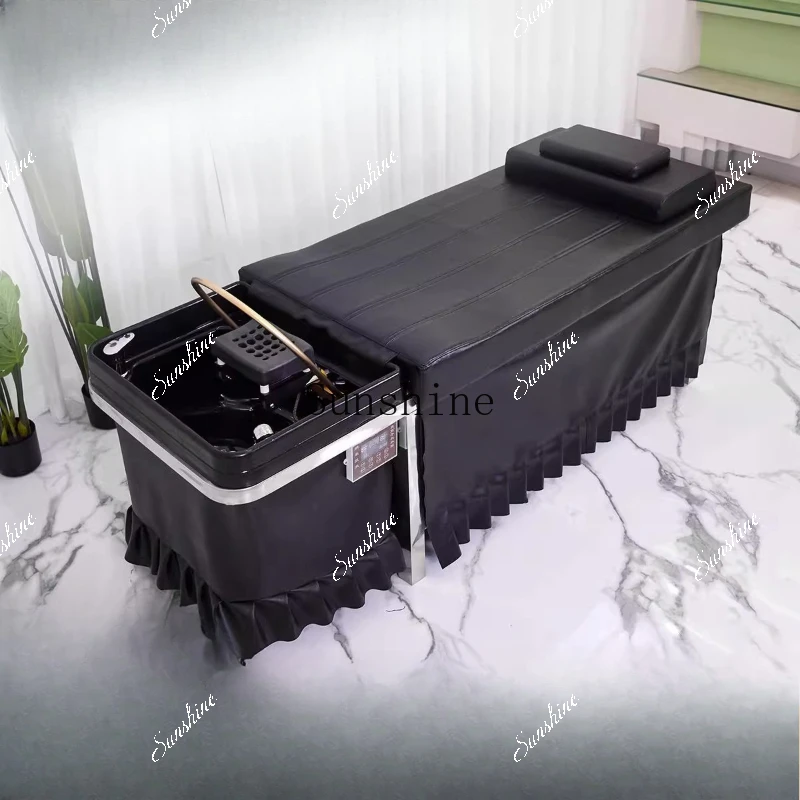 Head therapy ear fumigation water circulation phototherapy multi-functional Thai shampoo bed FT