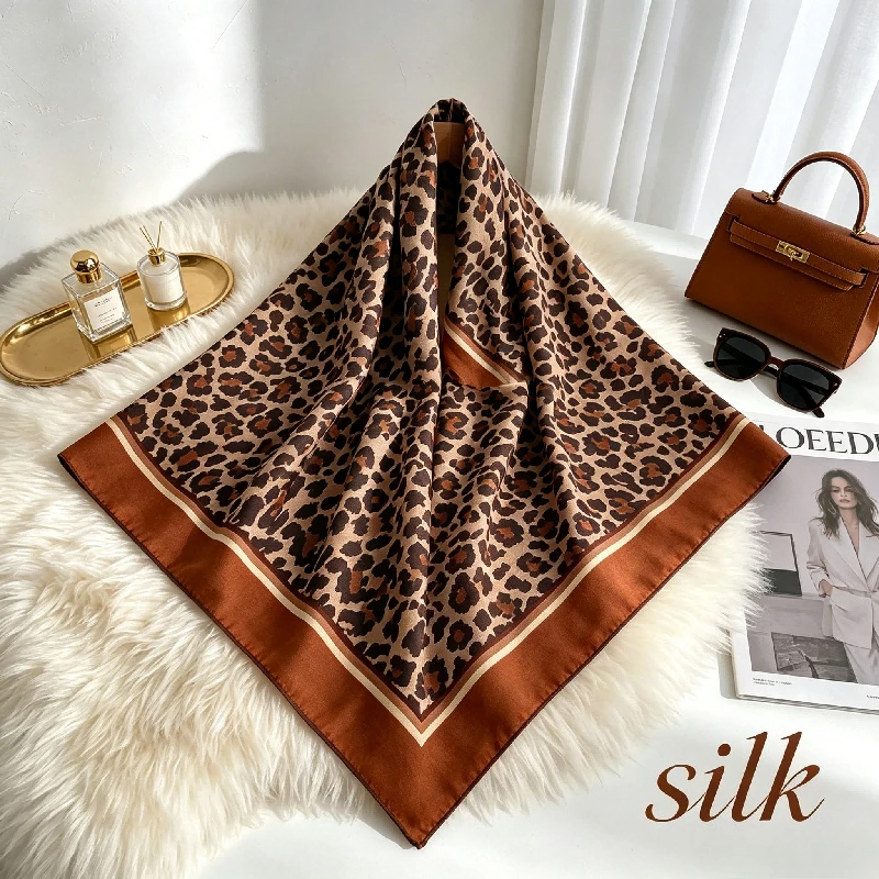 

Palermo Botanical Garden! Silk Old Money Silk Scarf, Light and Thin Dust-proof UV-blocking Scarf, Air-conditioned Room Shawl