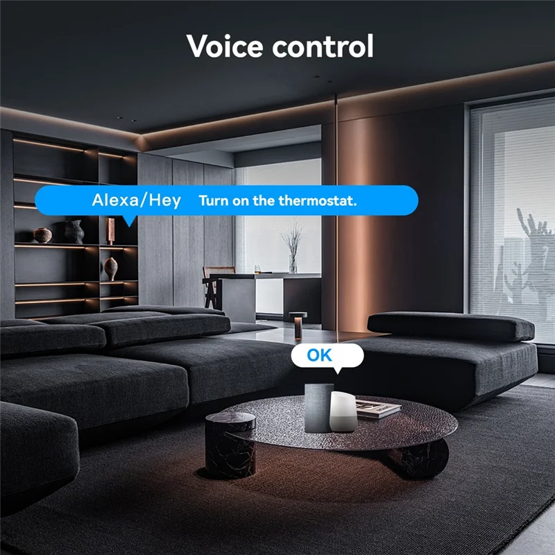 Thermostat à bouton intelligent Tuya Zigbee, régulateur de température pour chauffage électrique au sol, fonctionne avec Alexa Google Home B