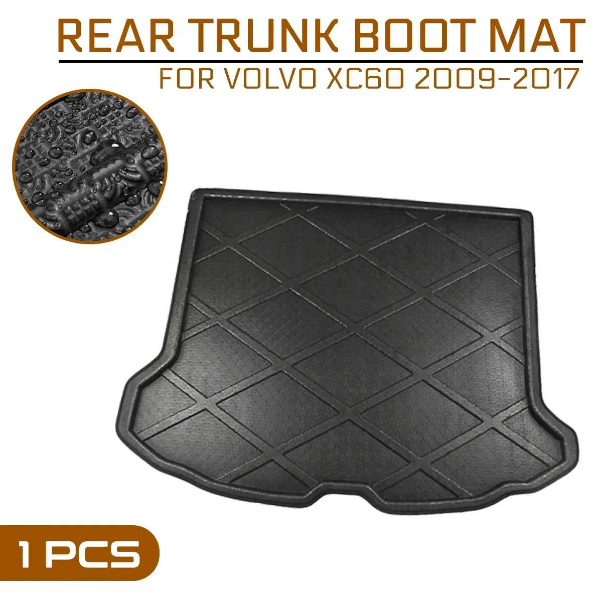 

Car Rear Trunk Boot Mat For Volvo XC60 2009-2017 Waterproof Floor Mats Carpet Anti Mud Tray Cargo Liner