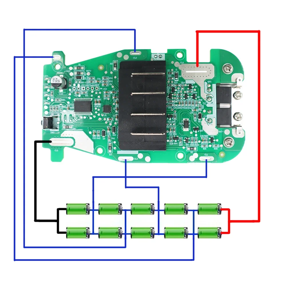 R 840083 Obudowa baterii litowo-jonowej PCB Płytka zabezpieczająca przed ładowaniem Obudowy dla AEG dla RidGid 18V Obudowa baterii litowo-jonowej