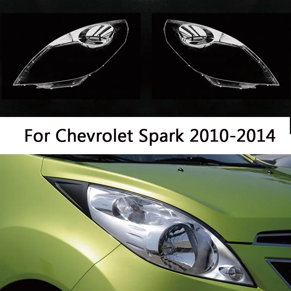 

HTTCCY для Chevrolet Spark 2011-2014 передняя фара автомобиля, крышка объектива, крышка лампы, абажур, фара