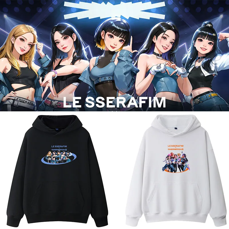 

Lerim Gold Source Spring Autumn Winter Fce Lined Hoodie Cartoon Print Outerwear Women's Comfortable Cotton Sweatirt