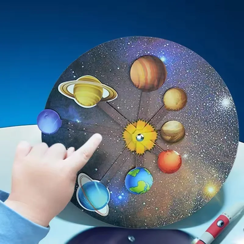 DIY Solar System Planet Model Science Experiment Toy Children's Education Toy Technology Experiment STEM Puzzle Planet