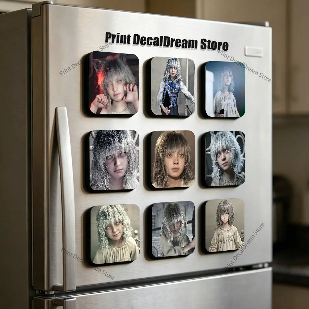 RE9 Emily R-Resident Refrigerator Magnets Cute Cartoon Magnetic Personality Decorations Creative Gifts