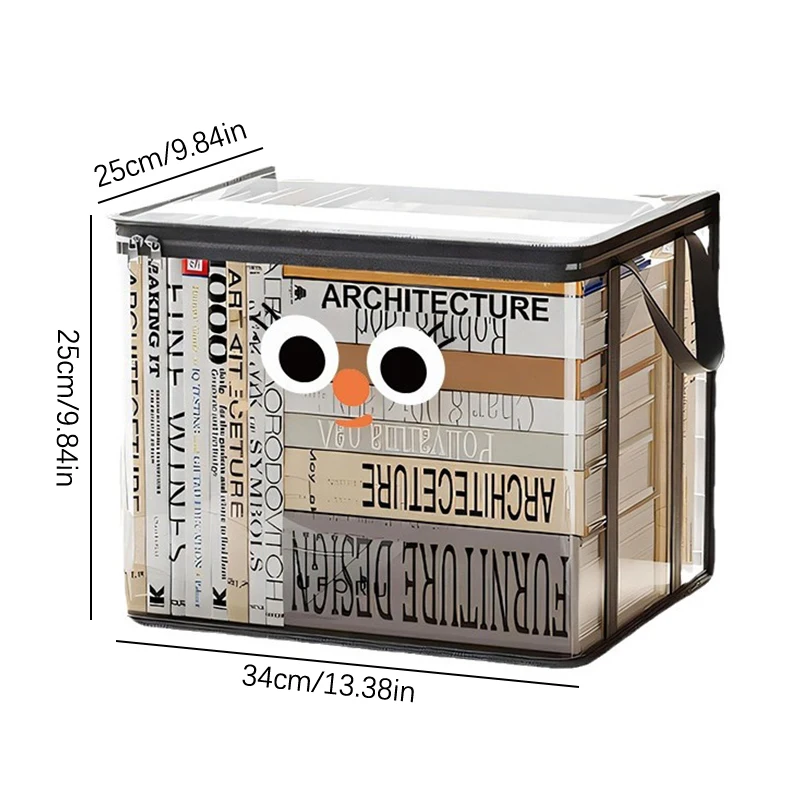 Boîte de livre pliable de dessin animé étanche, organisateur de livre domestique, stockage de chambre d'irritation, dortoir étudiant, évaluation