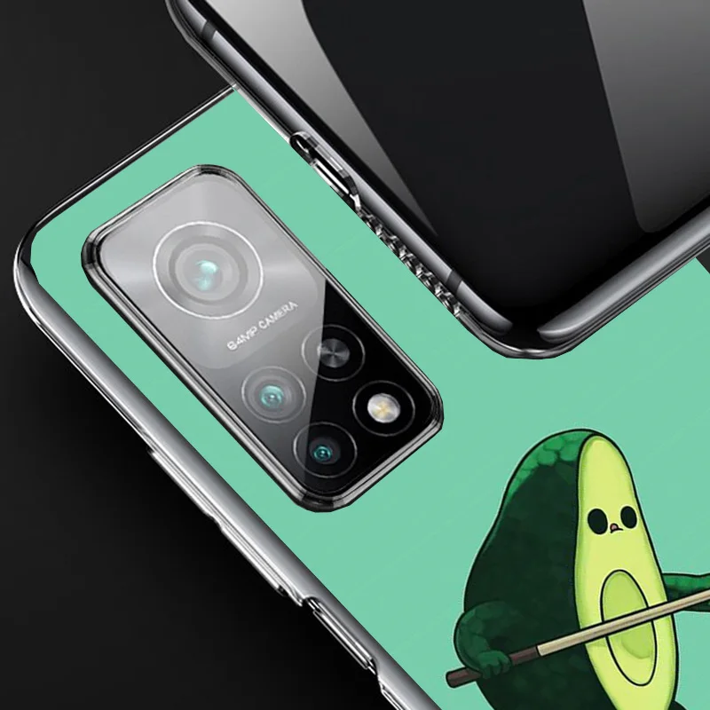 Cartoon Fruit Avocado Phnoe Case for Xiaomi Redmi Note 12 11S 11E 11 10S 10 Pro Plus 9 9S 11T 9T 8 8T 7 Global Unique Cover Coqu