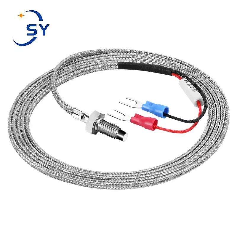 Thermocouple Thread M6 Screw 0.5/1/2/3/4/5M Type K/E 0-600°C  Temperature Sensor Probe for Industrial Temperature Controller