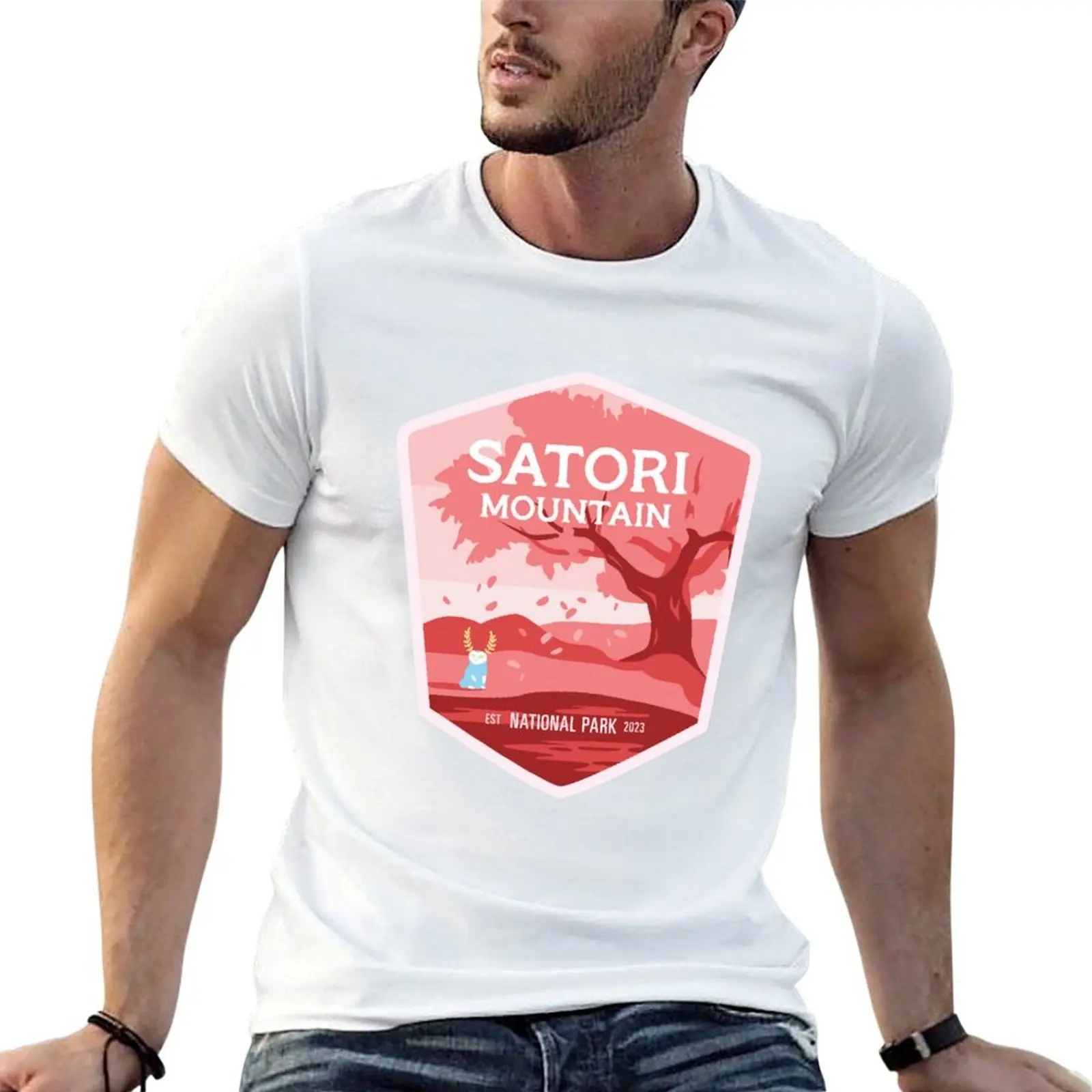 

Satori Mountain National Park T-Shirt t shirts with prints t shirts for man graphic vintage cotton t shirts high quality T-shirt