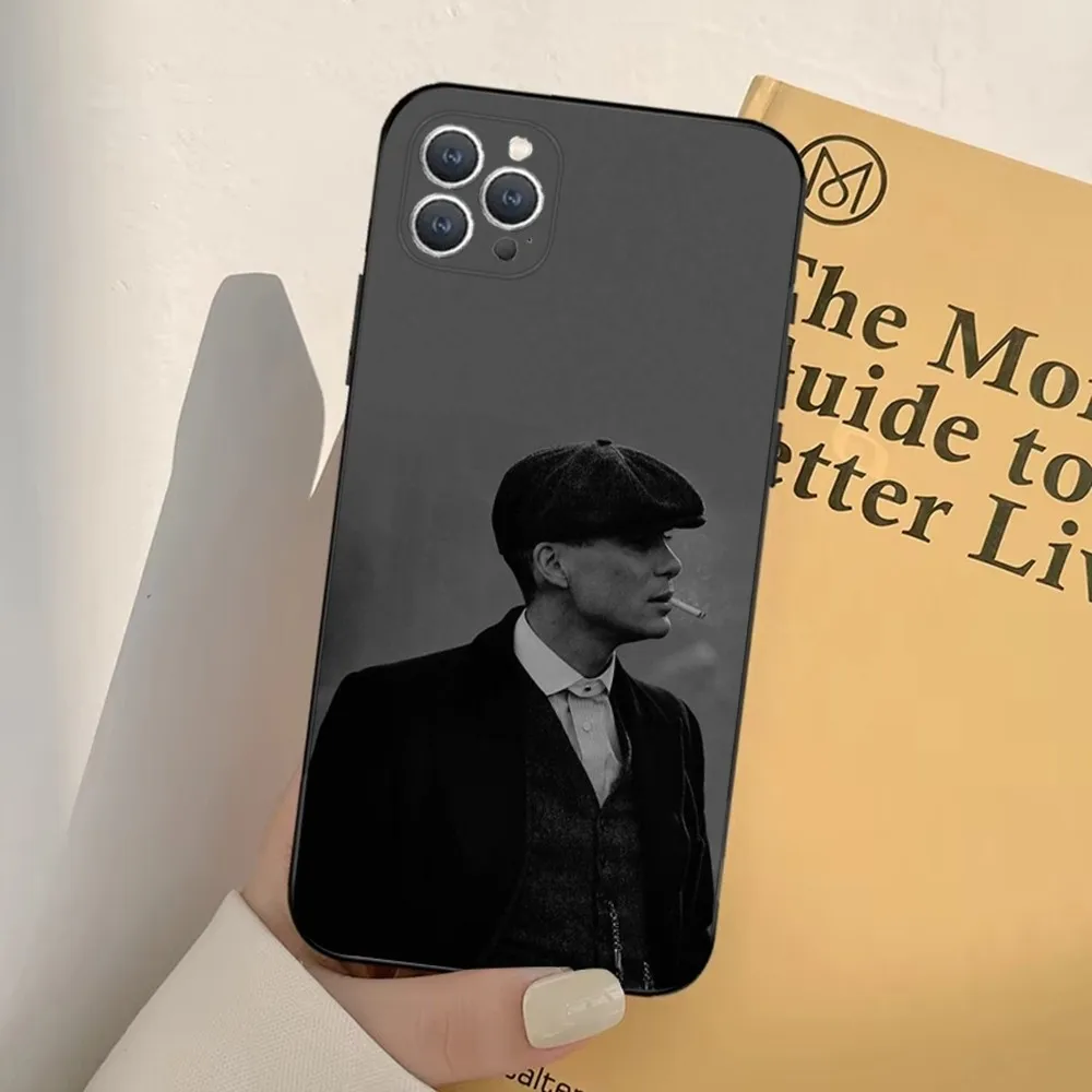 Movie P-Peaky B-Blinders  Phone Case For iPhone 16,15,14,13,12,11,Pro,X,XS,Max,XR,Plus,Mini Soft Black Cover