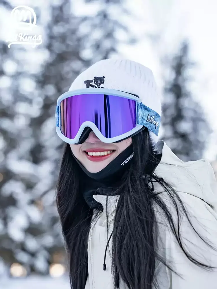 

LILKINGS L2 Ski Goggles Women Men Anti-Fog Double Lens Iridium Coating UV Protection Snowboard Glasses