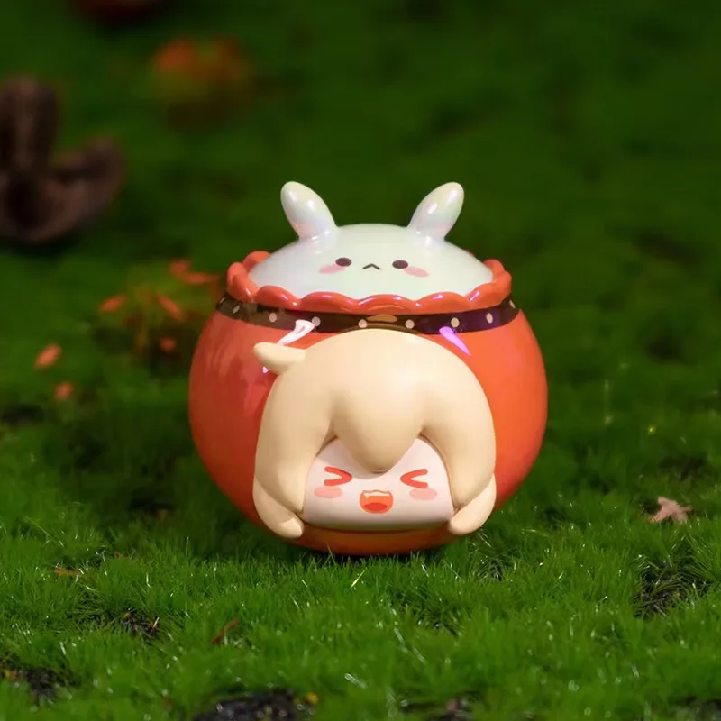 Genshin Impact Furina Mini Anime Figure Blind Box Q Version Kamisato PVC Dolls Desk Decoration Game Surprise Toy Gift