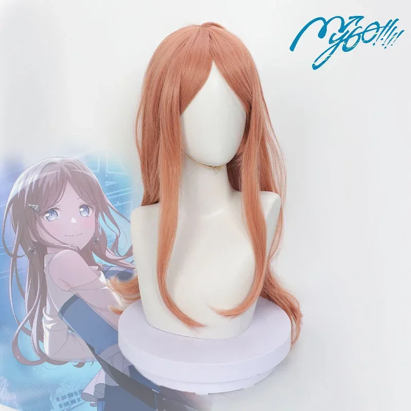 New Aniem BanG Dream!It's MyGO Soyo Nagasaki Cosplay Women Orange Long Hair Heat Resistant Synthetic Wigs Halloween Prop