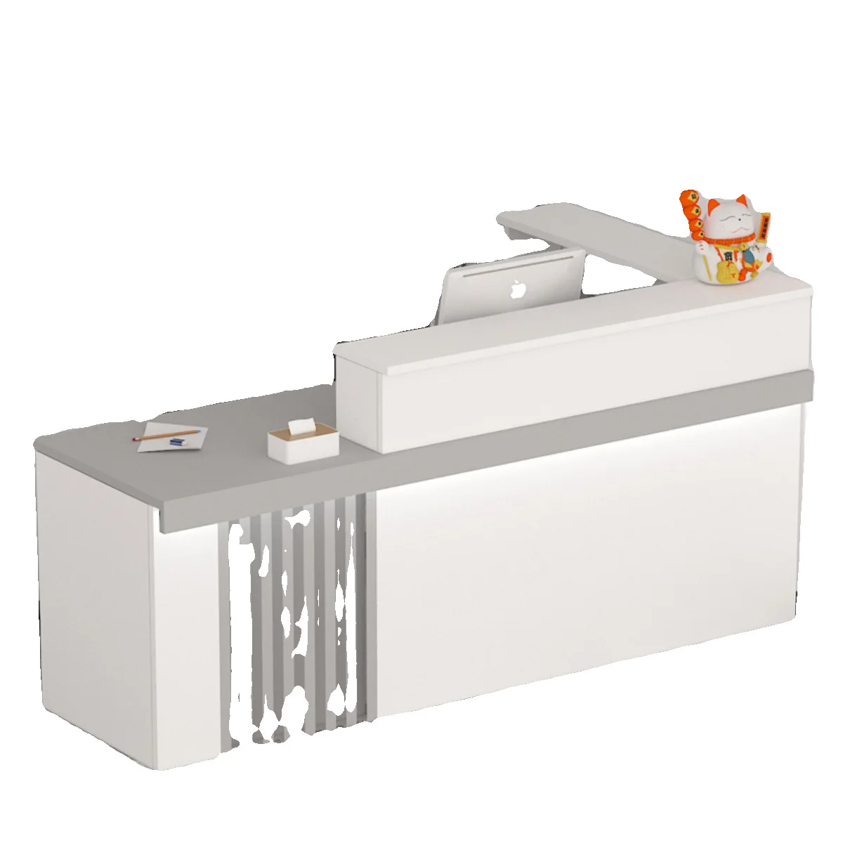 

Company front desk reception simple modern barber shop clothing store milk tea