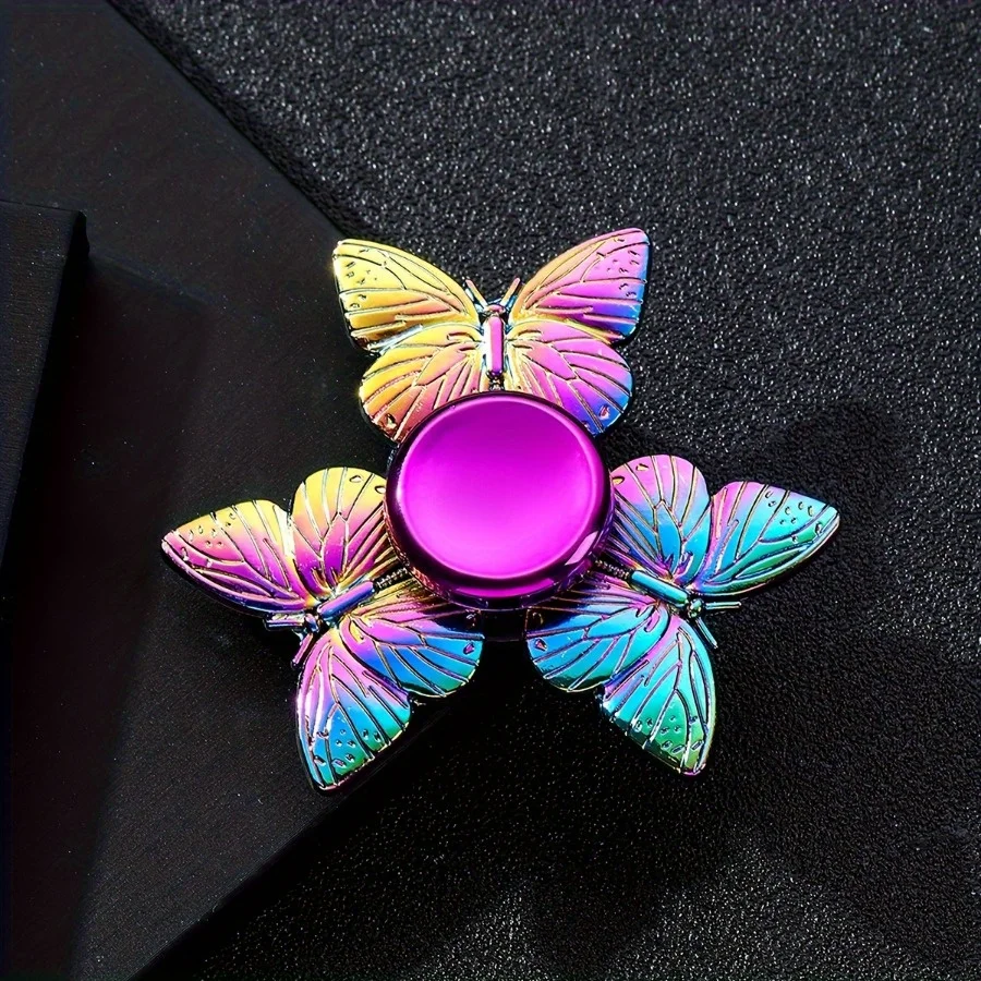 

Colorful Metal Butterfly Spinner Toy, Sensory Finger Spinners for Tabletop Decor, Birthday Gifts, Durable Construction
